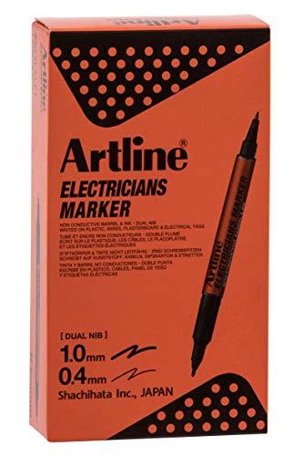 Artline Electricians Permanent Marker Dual Nib Orange