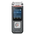 Philips VoiceTracer Audio/Voice Recorder for Music/Lectures w/ 3 Microphone Grey