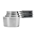 Oxo 4 Piece Stainless Steel Measuring Cup Set 5.0x3.0x8.7 inches Silver