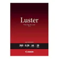 Canon LU101A4 260 GSM Smooth Texture Luster Photo Paper, A4 Size (20 Sheets)