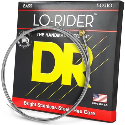 DR LO-RIDER - Stainless Steel Bass Strings: Heavy 50-110