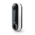 Arlo Essential Video Doorbell Wire-Free | HD Video Quality, 2-Way Audio, Package Detection | Motion Detection and Alerts | Built-in Siren | Night Vision | Wire-Free or Wired | AVD2001 | White