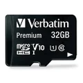 Verbatim Micro SDHC,Black,32GB,Micro SDHC 32GB (Class 10) with Adaptor
