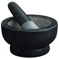 Avanti Marble Footed Mortar and Pestle, Black