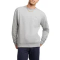 Champion Men's Powerblend Pullover Sweatshirt, Oxford Grey, Small