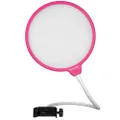 Dragonpad USA 6" Microphone Studio Pop Filter with Clamp - Pink/White