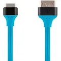 Monoprice USB 2.0 Type C to Type A Charge and Sync Cable - 6 Feet - Blue, Durable, Kevlar-Reinforced Nylon-Braid - AtlasFlex Series