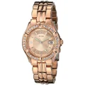 GUESS Bracelet Watch with Date Feature, Rose Gold Tone/Rose Gold/Rose Gold Tone, STONED BUBBLE