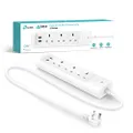 TP-Link Kasa WiFi Power Strip 3 outlets with 2 USB Ports, equipped with ETL certified surge protection shields, control from anywhere, voice control, no hub required (KP303) (UK Version)