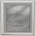 Lawrence Frames 11682 Polished Silver Plate 8 by 12-Inch Picture Frame, Bead Border Design