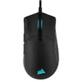 CORSAIR SABRE RGB Pro Champion Series FPS/MOBA Gaming Mouse -Ergonomic Shape for Esports and Competitive Play -Ultra-Lightweight 74g -Flexible Paracord Cable -CORSAIR Quickstrike Buttons with Zero Gap