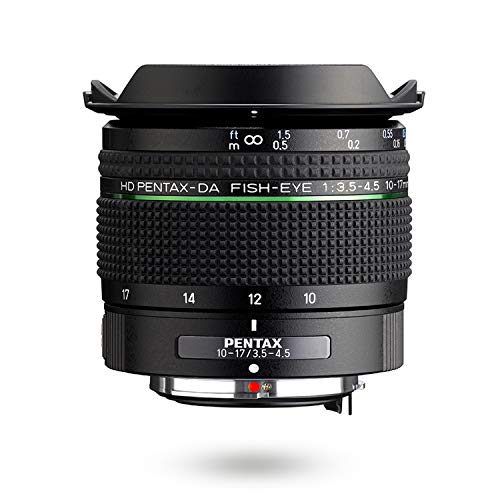 PENTAX HD -DA Fish-Eye 10-17mm F3.5-4.5 ED Ultra-Wide Angle Zoom Lens Compact and Lightweight Diagonal fisheye Lens for K-1 II K-70 KP DSLR Cameras