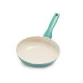 GreenPan Rio Healthy Ceramic Nonstick 7" Frying Pan Skillet, PFAS-Free, Dishwasher Safe, Turquoise