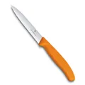 Victorinox Swiss Classic Pointed Tip Wavy Edge Paring Knife, Orange, 6.7736.L9 3.9 inches