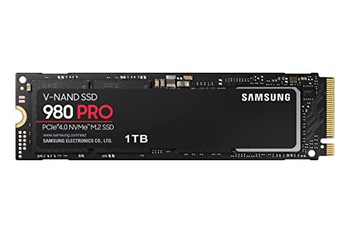 Samsung 980 PRO SSD 1TB PCIe 4.0 NVMe Gen 4 Gaming M.2 Internal Solid State Hard Drive Memory Card, Maximum Speed, Thermal Control, MZ-V8P1T0B