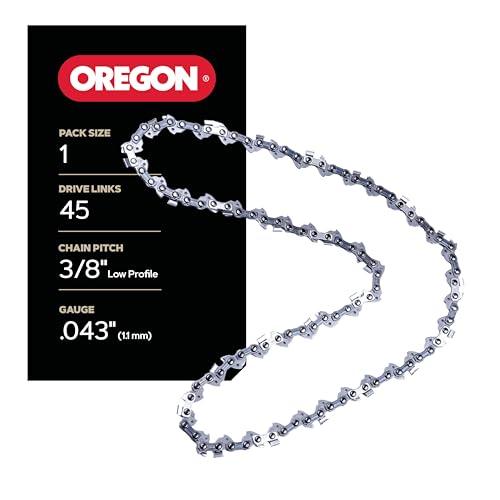 Oregon R45 AdvanceCut 12-Inch Chainsaw Chain, Fits Craftsman, Husqvarna, Ryobi, Black & Decker