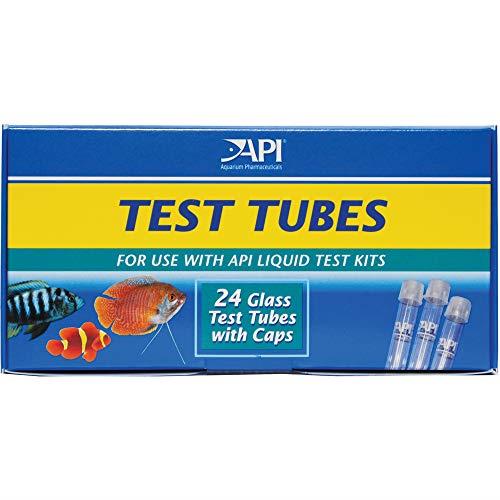 API Replacement Test Tubes with Caps for Any Aquarium Test Kit Including Freshwater Master Test Kit 24Count Box, 32