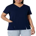 Dickies Women's Xtreme Stretch V-neck Scrubs Shirt, D-navy, X-Small