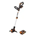 WORX 20V Cordless 2-in-1 Trimmer/Edger with 2X POWERSHARE 2Ah Batteries and 1x Charger - WG163E