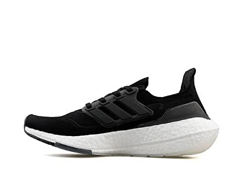 Adidas Men's Ultraboost 21 Running Sneakers Shoes, Black, US 8.5