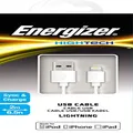 Energizer C110LKWH Lightning (iPhone) Cable, White, 2 Metre
