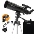 Celestron 22030 Travel Scope 80 Portable Telescope with Smartphone Adapter and Backpack,Black