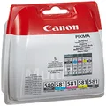 Canon 2078C006 Inkjet Cartridge - Black/Yellow/Magenta/Cyan (Pack of 5)