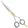 Equinox Professional Razor Edge Hair Cutting Scissors/Shears - (17cm) Finger Inserts and Adjustment Tension Screw, 100% Stainless Steel, Great For Salons, Barber-Shops, and Hair Enthusiasts