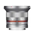 Samyang 1220506102 12 mm F2.0 Manual Focus Lens for Sony-E - Silver
