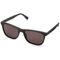 Lacoste Men's Rectangular Sunglasses, Matte Black/Grey, 56 mm, L860S