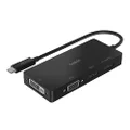 Belkin Multiport USB-C Adapter (USB-C Video Adapter w/VGA, DVI, 4K HDMI, 4K DisplayPort) Connect Your USB-C Laptop to Any Display