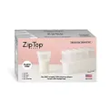 Zip Top Platinum Silicone Breast Milk Storage Bag Reusable Set of 6 + Freezer Tray