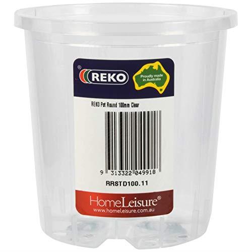 Reko Clear Round Pot - 100mm, Transparent
