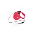 Flexi Classic Cord Retractable Dog Lead Red Extra Small 3 Metres