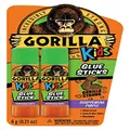 Gorilla 2605201 School Glue Sticks, 1-Pack, Disappearing Purple, 2 Piece