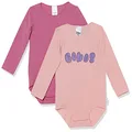 Bonds Baby Wonderbodies Long Sleeve Bodysuit - 2 Pack, Balloon Logo Purple / Cosmic Disco (2 Pack), 00000 (Premature)
