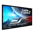 Elite Fixed Frame 16:9 Sable Frame Projector Screen, 6cm Black Velvet Border, 100-Inch