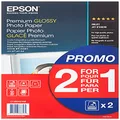 Epson Premium Glossy Photo A4 Paper 2-for-1 (Pack of 15 + 15 Free) C13S042169, White