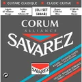 Savarez 500ARJ Strings for Alliance Corum Mixed Tension Set Classical Guitar, Red/Blue