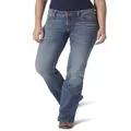 Wrangler Womens 09MWZKM Retro Mid Rise Boot Cut Jean Jeans - Blue - 15X34