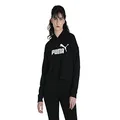 PUMA Women's Essential Cropped Logo Hoodie FL, Black, XL