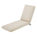 Classic Accessories 62-001-BEIGE-EC Chaise Lounge Cushion Combo, 72" x 21" x 3", Antique Beige