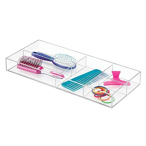 InterDesign iDesign Drawer Organiser Tray with 5 Compartments, Clear