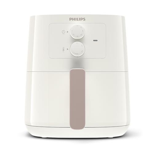 Philips Essential Airfryer - 4.1 L Pan, Deep Fryer without Oil, Rapid Air Technology, NutriU Recipe App, Time & Temp Control, White (HD9200/21)