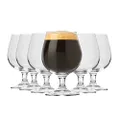 Bormioli Rocco Ale and Stem Snifter Beer Goblet 6-Pieces Set, 530 ml Capacity