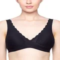Sloggi Women's Zero Feel Lace Bralette Bralet, Black (Black 0004), 28A (Size: Small)
