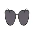 Lacoste Women s L230S Sunglasses Sunglasses, MATTE BLACK, 59mm US
