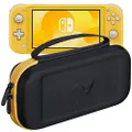 ButterFox Slim Compact Carrying Case for Nintendo Switch Lite with 19 Game and 2 Micro SD Card Holders, Storage for Switch Lite Accessories (Yellow/Black)