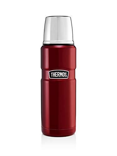 Thermos Stainless King Flask, Red, Cranberry Red, 0.47 L