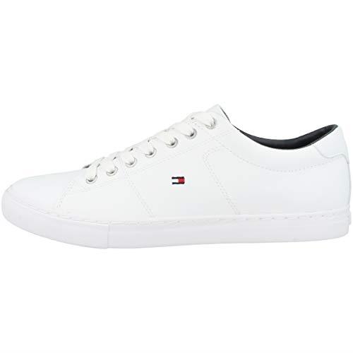 Tommy Hilfiger Men's Essential Leather Sneaker, White, EU 46/US 12